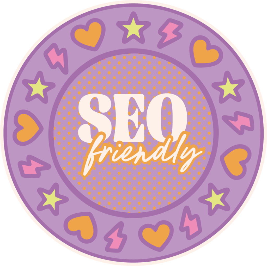 illustration représentant un cercle façon tampon avec la mention SEO friendly